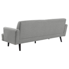 Load image into Gallery viewer, Blake Upholstered Sofa with Track Arms Sharkskin and Dark Brown
