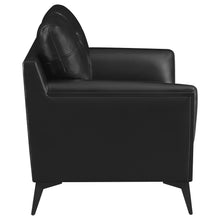 Load image into Gallery viewer, Moira Upholstered Tufted Loveseat with Track Arms Black
