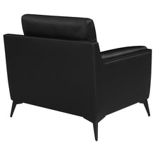 Load image into Gallery viewer, Moira Upholstered Tufted Chair with Track Arms Black
