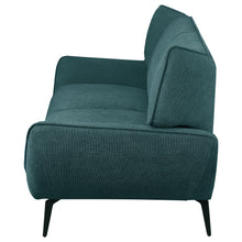 Load image into Gallery viewer, Acton Upholstered Flared Arm Sofa Teal Blue
