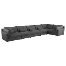 Load image into Gallery viewer, Sasha 6-Piece Upholstered Modular Sectional Barely Black
