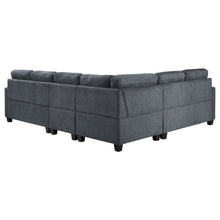 Load image into Gallery viewer, Georgina 4-piece Upholstered Modular Sectional Sofa Steel Grey

