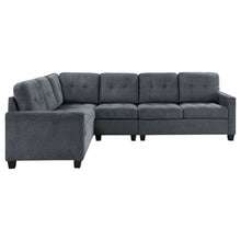 Load image into Gallery viewer, Georgina 4-piece Upholstered Modular Sectional Sofa Steel Grey
