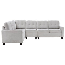 Load image into Gallery viewer, Georgina 4-piece Upholstered Modular Sectional Sofa Steel Beige
