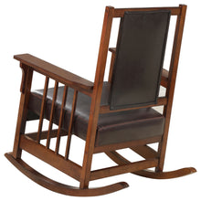 Load image into Gallery viewer, Ida Upholstered Rocking Chair Tobacco and Dark Brown
