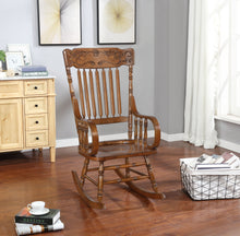 Load image into Gallery viewer, Sara Back Rocking Chair Warm Brown
