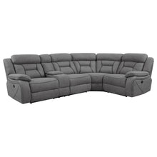 Load image into Gallery viewer, Higgins 4-piece Upholstered Power Sectional Grey
