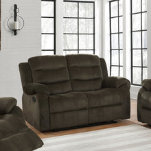 Load image into Gallery viewer, Rodman Pillow Top Arm Motion Loveseat Olive Brown
