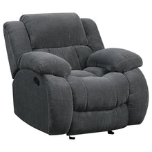 Load image into Gallery viewer, Weissman Upholstered Glider Recliner Charcoal
