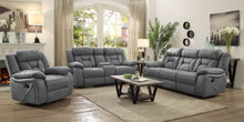 Load image into Gallery viewer, Higgins Pillow Top Arm Upholstered Motion Sofa Grey
