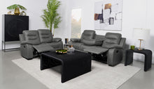 Load image into Gallery viewer, Nova 2-piece Upholstered Motion Reclining Sofa Set Dark Grey
