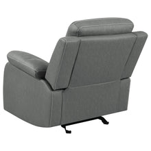 Load image into Gallery viewer, Nova Upholstered Glider Recliner Chair Dark Grey
