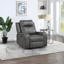 Load image into Gallery viewer, Raelynn Upholstered Recliner Chair Grey
