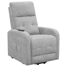 Load image into Gallery viewer, Howie Tufted Upholstered Power Lift Recliner Grey
