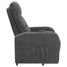 Load image into Gallery viewer, Howie Tufted Upholstered Power Lift Recliner Charcoal
