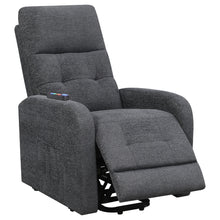 Load image into Gallery viewer, Howie Tufted Upholstered Power Lift Recliner Charcoal

