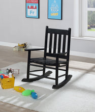 Load image into Gallery viewer, Annie Slat Back Youth Rocking Chair Black
