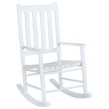 Load image into Gallery viewer, Annie Slat Back Wooden Rocking Chair White
