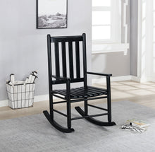 Load image into Gallery viewer, Annie Slat Back Wooden Rocking Chair Black

