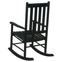 Load image into Gallery viewer, Annie Slat Back Wooden Rocking Chair Black
