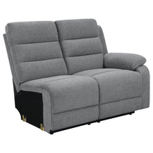 Load image into Gallery viewer, David 3-piece Upholstered Motion Sectional with Pillow Arms Smoke
