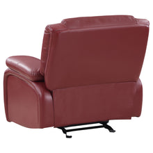 Load image into Gallery viewer, Camila Upholstered Glider Recliner Chair Red Faux Leather
