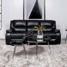 Load image into Gallery viewer, Camila Upholstered Motion Reclining Sofa Black
