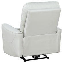 Load image into Gallery viewer, Greenfield Upholstered Power Recliner Chair Ivory
