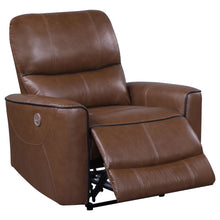 Load image into Gallery viewer, Greenfield 3-piece Upholstered Power Reclining Sofa Set Saddle Brown
