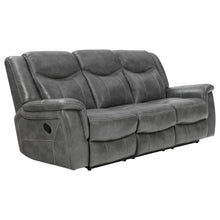 Load image into Gallery viewer, Conrad Upholstered Motion Sofa Cool Grey
