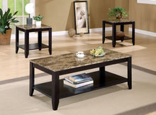 Load image into Gallery viewer, Flores 3-piece Occasional Table Set with Shelf Cappuccino
