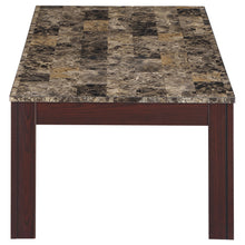 Load image into Gallery viewer, Rhodes 3-piece Faux Marble Top Occasional Set Brown
