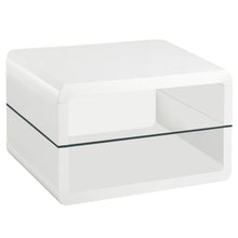 Load image into Gallery viewer, Elana Square 2-shelf End Table Glossy White
