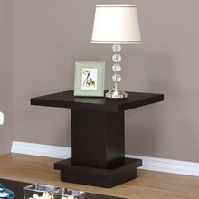 Load image into Gallery viewer, Reston Pedestal Square End Table Cappuccino
