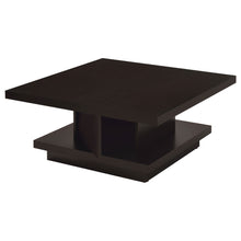 Load image into Gallery viewer, Reston Pedestal Square Coffee Table Cappuccino
