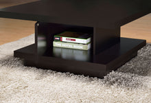 Load image into Gallery viewer, Reston Pedestal Square Coffee Table Cappuccino
