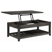 Load image into Gallery viewer, Cliffview Lift Top Coffee Table with Storage Cavities Grey
