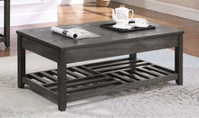 Load image into Gallery viewer, Cliffview Lift Top Coffee Table with Storage Cavities Grey
