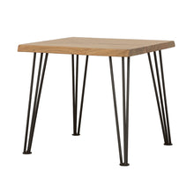 Load image into Gallery viewer, Zander End Table with Hairpin Leg Natural and Matte Black
