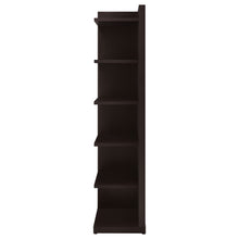 Load image into Gallery viewer, Alder 6-tier Corner Bookcase Cappuccino
