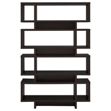 Load image into Gallery viewer, Reid 4-tier Open Back Bookcase Cappuccino
