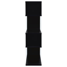 Load image into Gallery viewer, Emelle 4-tier Bookcase Black and Clear
