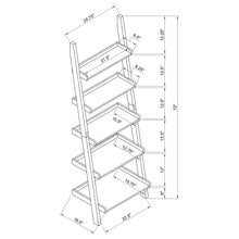 Load image into Gallery viewer, Colella 5-shelf Ladder Bookcase Cappuccino
