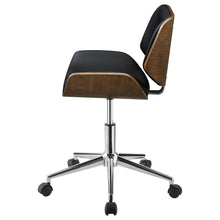 Load image into Gallery viewer, Addington Adjustable Height Office Chair Black and Chrome

