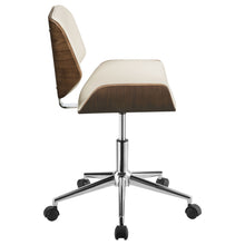 Load image into Gallery viewer, Addington Adjustable Height Office Chair Ecru and Chrome
