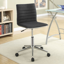 Load image into Gallery viewer, Chryses Adjustable Height Office Chair Black and Chrome

