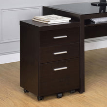 Load image into Gallery viewer, Skeena 3-drawer Mobile Storage Cabinet Cappuccino
