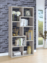 Load image into Gallery viewer, Theo 10-shelf Bookcase Grey Driftwood
