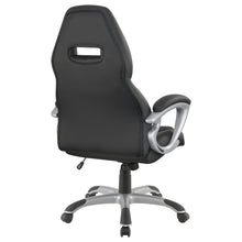 Load image into Gallery viewer, Bruce Adjustable Height Office Chair Black and Silver
