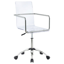 Load image into Gallery viewer, Amaturo Office Chair with Casters Clear and Chrome
